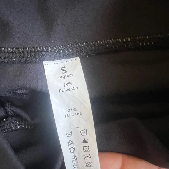 Black and Teal Leggings - Picture 9 of 9